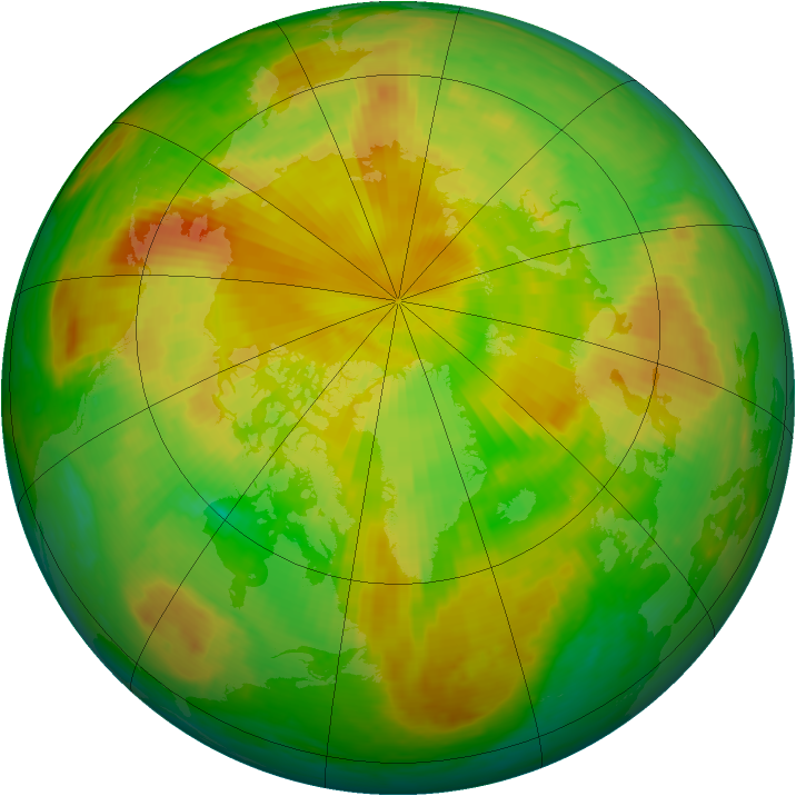Arctic ozone map for 26 May 2001